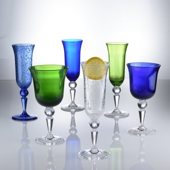 Two colors/Bubble Goblet